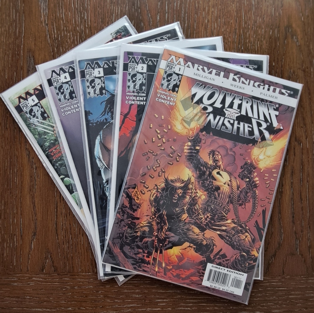 Wolverine Punisher Comic Books